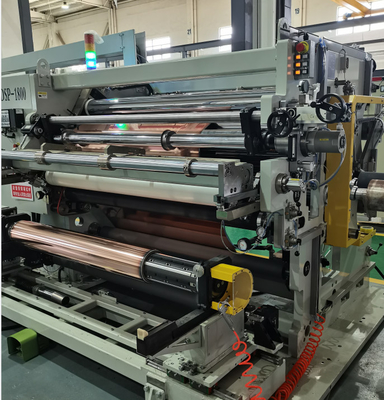 Min. 10 mm Largeur du bord de la ferraille Rewinders à découpe blanche Substrate de la machine PET+Cu OPP+Cu